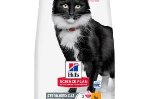 Hill's Croquettes pour chat Science Plan, Mature Adulte, Stérilisé, au poulet 1,5 kg