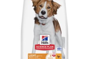 Hill's Science Plan croquettes pour chien, Light, taille moyenne, adulte, au poulet 14 kg