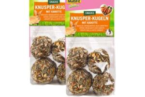 MultiFit Boules croquantes aux carottes 2 x 4 pièces.