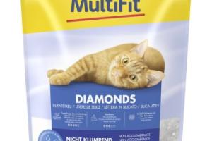 MultiFit Diamonds Litière silice non-agglomérante 15 l