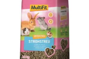 MultiFit Sous-litière naturelle en paille 24 kg