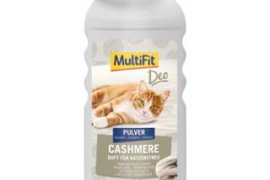 MultiFit Poudre Déodorante pour Litière pour Chat Parfum doux et fleuri 750 g Cashmere