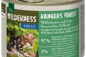REAL NATURE WILDERNESS Adult Ranger Forest sanglier au canard, lapin et cerf 6x200 g