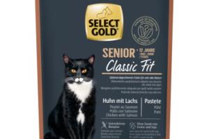 SELECT GOLD Classic Fit Sachets de Pâtée Chat Senior +12 Poulet et Saumon 12x85 g