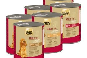 SELECT GOLD Sensitive Pack Mixte Boîtes de Nourriture Humide Chien Adulte 6 x 800 g Pack mix 1 SELECT GOLD Sensitive Pack Mixte Boîtes de Nourriture Humide Chien Adulte 6 x 800 g Pack mix 1