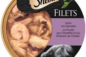 Sheba Filets aliment humide pour chat Poulet et crevettes 16x60 g