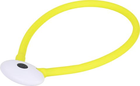AniOne Anneau lumineux en chaîne de silicone jaune S-M