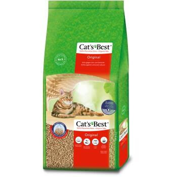 Cat's Best Original Litière Végétale Agglomérante pour Chat 17,2 kg