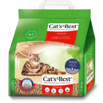 Cat's Best Original Litière Végétale Agglomérante pour Chat 4,3 kg