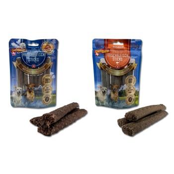 DeliBest Mixery Bundle à la viande de cheval et d’autruche 10 cm 2 x 130 g