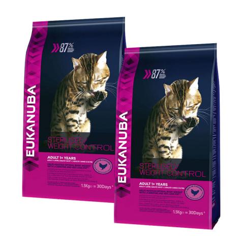 EUKANUBA Sterilised / Weight Control 2x3 kg EUKANUBA Sterilised / Weight Control 2x3 kg
