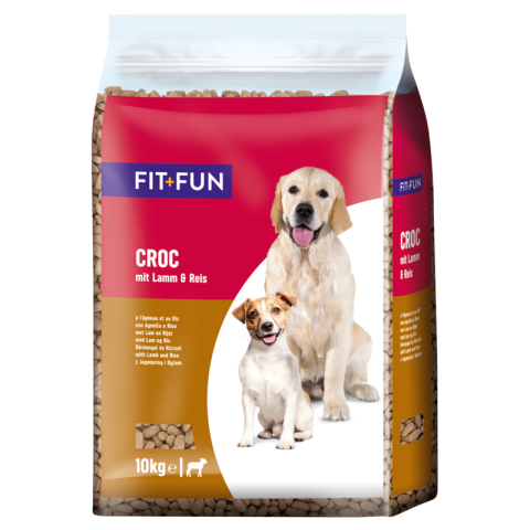 FIT+FUN nourriture sèche adulte 10 kg Agneau et riz