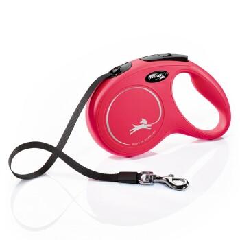 Flexi Laisse New Classic rouge M, 5 m, 25 kg