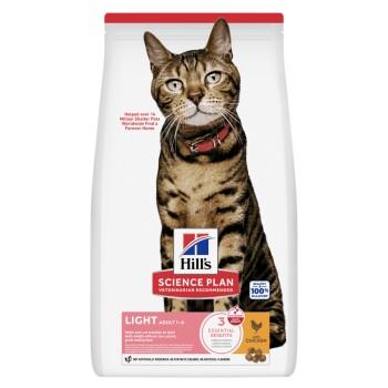 Hill's Science Plan croquettes pour chat, adulte, Light Poulet 2x10 kg