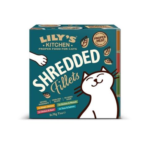 LILY'S KITCHEN LILY’S Kitchen Shredded Fillets Multipacks 8 x 70 g LILY'S KITCHEN LILY’S Kitchen Shredded Fillets Multipacks 8 x 70 g