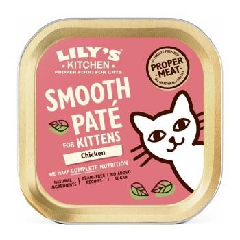 LILY'S KITCHEN Nourriture humide chaton Smooth Patè Poulet 19x85 g