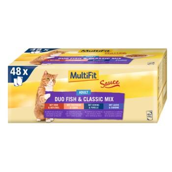 MultiFit Adult Sauce Duo Fish & Classic Mix Multipack 48x100 g MultiFit Adult Sauce Duo Fish & Classic Mix Multipack 48x100 g