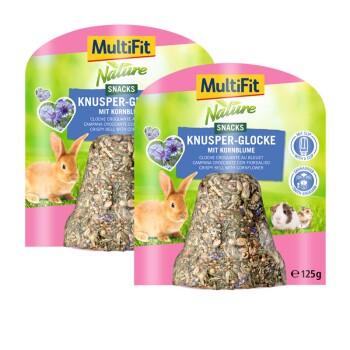 MultiFit Cloche croquante 2 x 125 g Bleuet