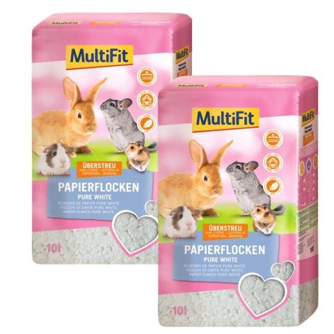 MultiFit Flocons de papier Pure White 2x10 l MultiFit Flocons de papier Pure White 2x10 l