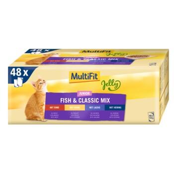 MultiFit Junior Jelly Fish & Classic Mix Multipack 48x100 g MultiFit Junior Jelly Fish & Classic Mix Multipack 48x100 g