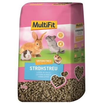 MultiFit Sous-litière naturelle en paille 8 kg