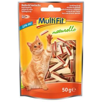 MultiFit Naturelle Sandwich Poulet & Colin 4 x 50 g