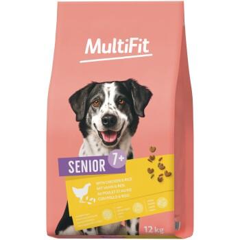 MultiFit nourriture sèche pour chien senior Poulet et riz 12 kg MultiFit nourriture sèche pour chien senior Poulet et riz 12 kg
