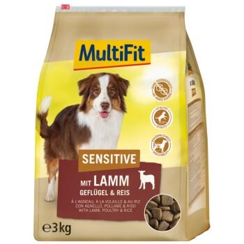 MultiFit nourriture sèche pour chien Sensitive Adult avec agneau, volaille & riz 3 kg