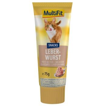 MultiFit Pâte snack saveur saucisse de foie Saucisse pâté 3x75 g MultiFit Pâte snack saveur saucisse de foie Saucisse pâté 3x75 g