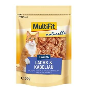 MultiFit Saumon naturel au cabillaud 4 x 50 g MultiFit Saumon naturel au cabillaud 4 x 50 g