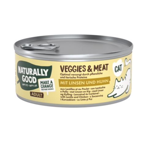 Naturally Good Veggies & Meat 12 x 100 g Lentilles et poulet Naturally Good Veggies & Meat 12 x 100 g Lentilles et poulet