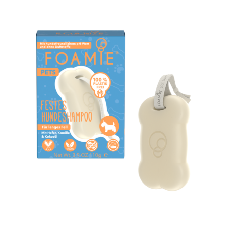 New Flag  Shampooing pour chiens Foamie pelage long 6 x 110 g