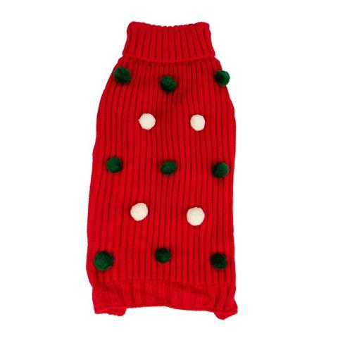 Paw Care Harry Barker Pull-over à pompon Holiday rouge M