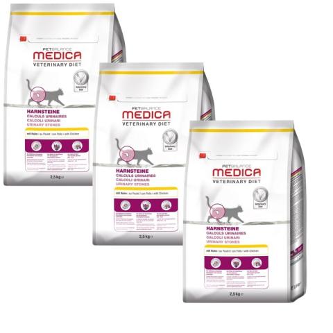 PetBalance Medica Croquettes Chat Calculs urinaires Poulet 3x2,5 kg