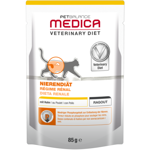 PetBalance Medica Régime Rénal 24 x 85 g Poulet