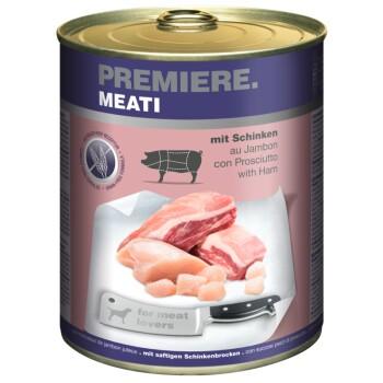 PREMIERE Meati nourriture humide pour chien, Adulte, Jambon 6x800 g PREMIERE Meati nourriture humide pour chien, Adulte, Jambon 6x800 g
