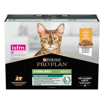 PRO PLAN Nutri Savour Adult Sterilised au poulet 10x85 g