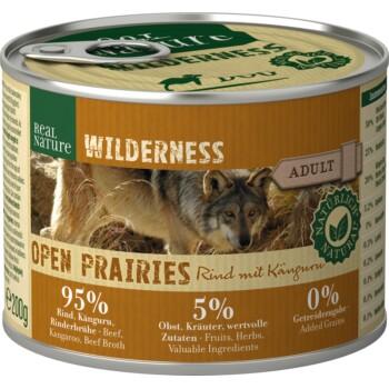 REAL NATURE WILDERNESS Adult OPEN PRAIRIES  Bœuf et Kangourou 6x200 g