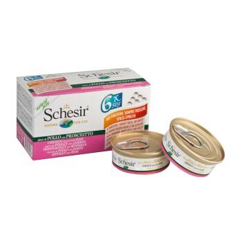 Schesir Multipack 24 x 50 g Filet de poulet avec jambon, en gelée Schesir Multipack 24 x 50 g Filet de poulet avec jambon, en gelée