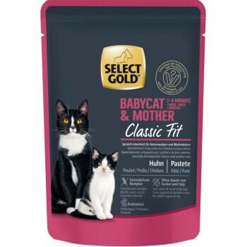 SELECT GOLD Classic Fit Sachets de Pâtée Chaton & Mère Poulet 12x85 g