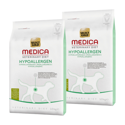SELECT GOLD Medica Hypoallergénique Canard 2x10 kg