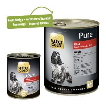 SELECT GOLD Pure Adult Bœuf 6x800 g