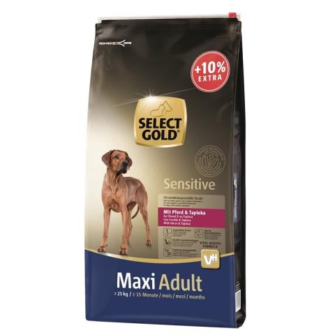 SELECT GOLD Sensitive Adulte Maxi Cheval au tapioca 13,2 kg