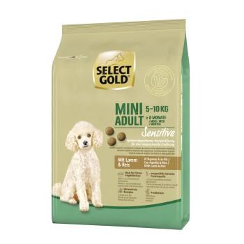 SELECT GOLD Sensitive aliments secs pour chien Mini Agneau et riz 1 kg