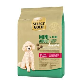 SELECT GOLD Sensitive aliments secs pour chien Mini Cheval au tapioca 1 kg SELECT GOLD Sensitive aliments secs pour chien Mini Cheval au tapioca 1 kg