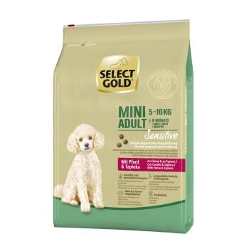 SELECT GOLD Sensitive aliments secs pour chien Mini Cheval au tapioca 4 kg SELECT GOLD Sensitive aliments secs pour chien Mini Cheval au tapioca 4 kg