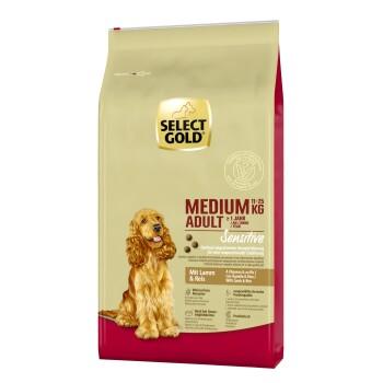 SELECT GOLD Sensitive Croquettes Chien Adulte Medium Agneau et riz 12 kg SELECT GOLD Sensitive Croquettes Chien Adulte Medium Agneau et riz 12 kg