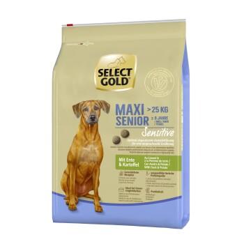 SELECT GOLD Sensitive Croquettes Chien Senior Maxi Canard aux pommes de terre 4 kg