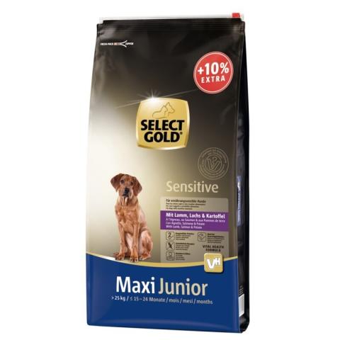 SELECT GOLD Sensitive Maxi Junior agneau/saumon/pommes de terre 13,2 kg