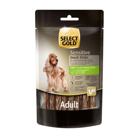 SELECT GOLD Sensitive Snack Sticks 2 x 85 g Canard - En soutien du métabolisme